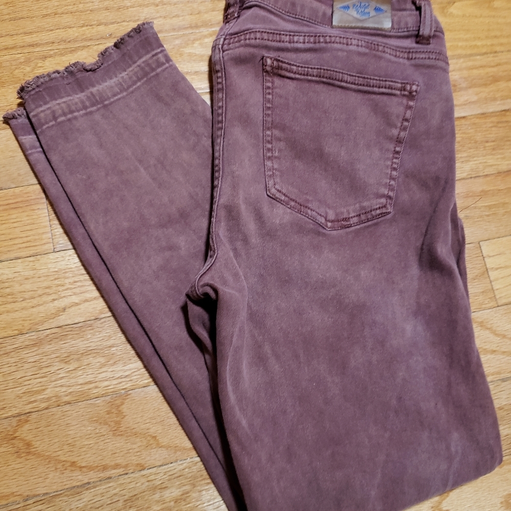 Wild Blue mauve crop jeans Sz 9